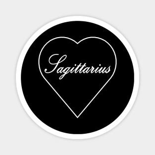 Sagittarius Zodiac Heart Magnet